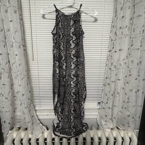 Love Squared - Snake Skin Print Maxi Dress, Size Small